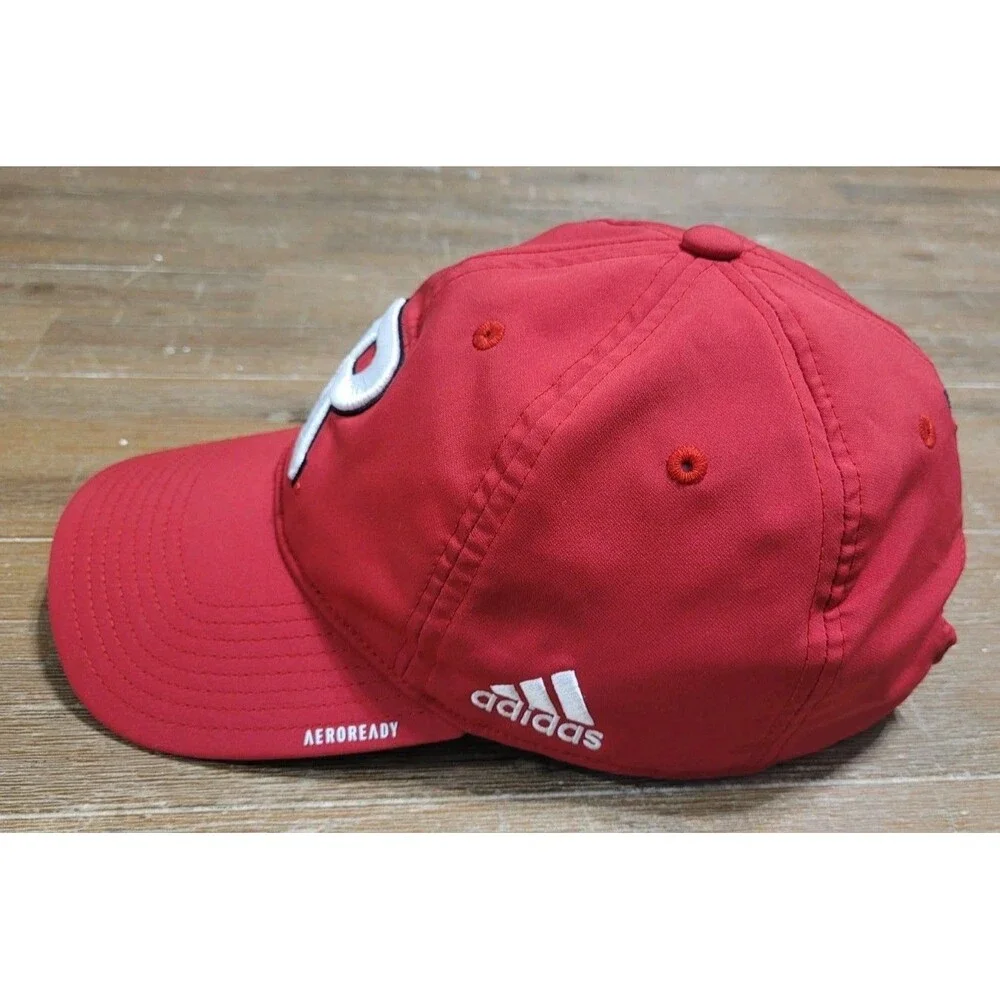 Rutgers Scarlet Knights Adidas Red Hat Relaxed-Fit Adjustable Strapback Cap NCAA